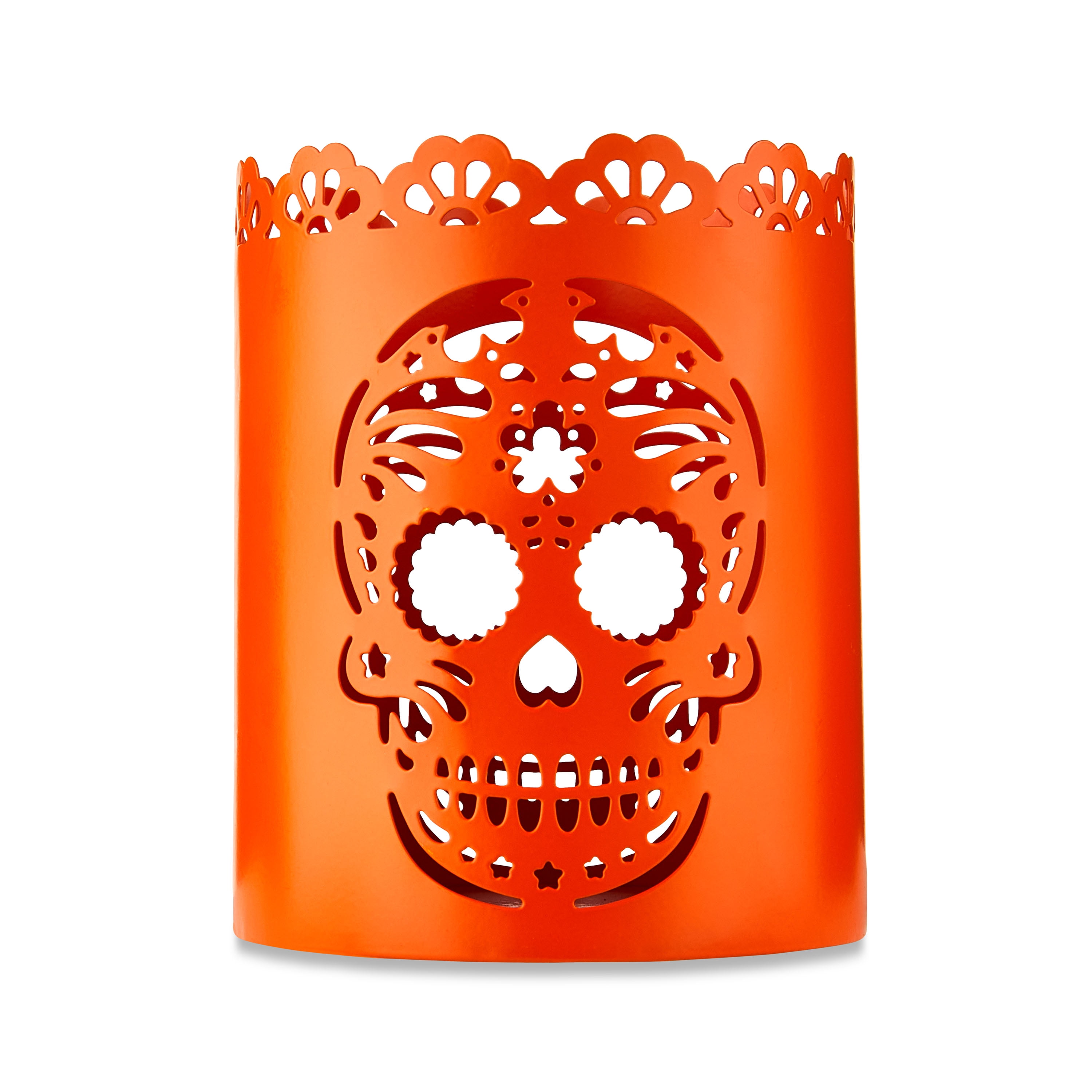 Day of the Dead Skull Candle Holder Delia