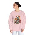 thumbnail image 1 of Dia de los Muertos Skeleton Enjoying Pizza - Unisex Sweatshirt, 1 of 4