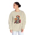 thumbnail image 1 of Dia de los Muertos Skeleton Enjoying Pizza - Unisex Sweatshirt, 1 of 4