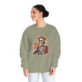 thumbnail image 1 of Dia de los Muertos Skeleton Enjoying Pizza - Unisex Sweatshirt, 1 of 4