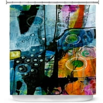 DiaNoche Designs Dream Travel Polyester Shower Curtain, 72" x 73" Waterproof