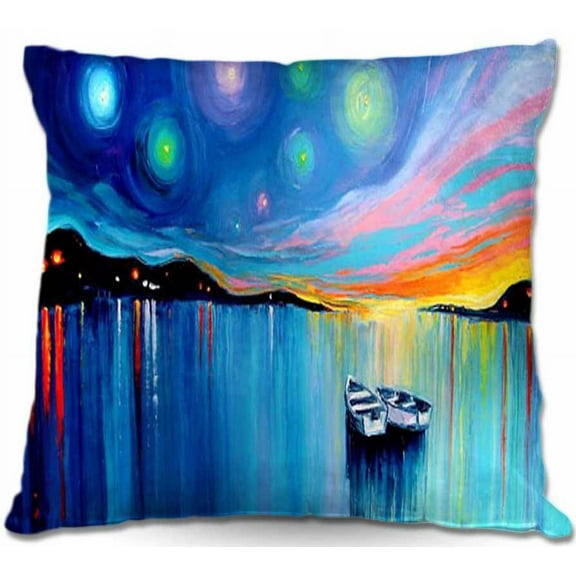 DiaNoche Designs Throw Pillows from Artist Aja Ann - Midnight Harbor xxxii