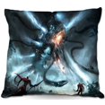 thumbnail image 1 of DiaNoche Designs Throw Pillows from Artist Alex Ruiz - Mech Dragon Battle, 1 of 1