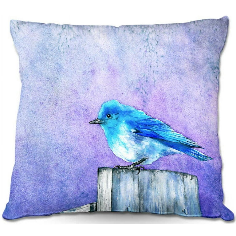 DiaNoche Designs Throw Pillows from Artist Brazen Design Studio - Bluebird  Bliss 