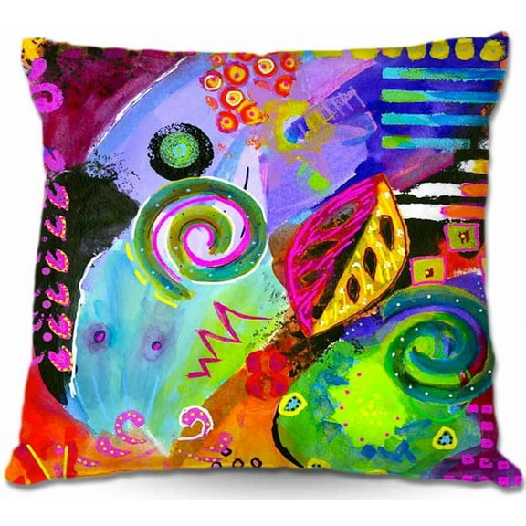 DiaNoche Designs Throw Pillows from Artist China Carnella - Crazy Abstract II
