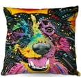 thumbnail image 1 of DiaNoche Designs Throw Pillows from Artist Dean Russo - Smiling Collie Dog, 1 of 1