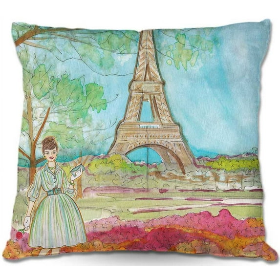 DiaNoche Designs Throw Pillows from Artist Diana Evans - Vintage Paris