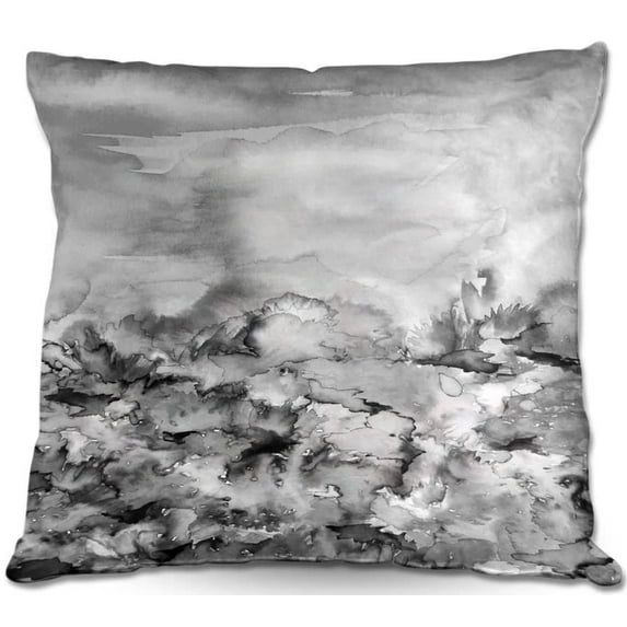 DiaNoche Designs Throw Pillows from Artist Julia Di Sano - Into Eternity Greyscale