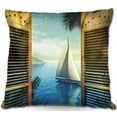 thumbnail image 1 of DiaNoche Designs Throw Pillows from Artist Mark Watts - Set Sail, 1 of 1