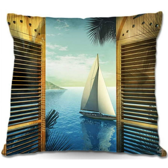 DiaNoche Designs Throw Pillows from Artist Mark Watts - Set Sail