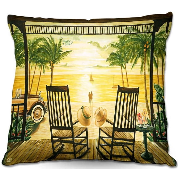 DiaNoche Designs Throw Pillows from Artist Mark Watts - Sunset Serenade