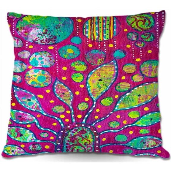 DiaNoche Designs Throw Pillows from Artist Michele Fauss - Flower Power