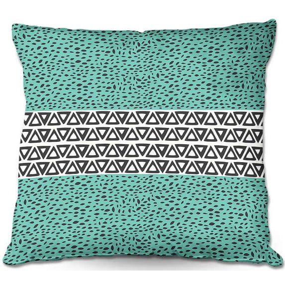 DiaNoche Designs Throw Pillows from Artist Pom Graphic Design - River Aqua Path