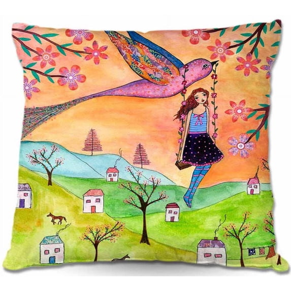 DiaNoche Designs Throw Pillows from Artist Sascalia - Fly Me Home