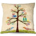thumbnail image 1 of DiaNoche Designs Throw Pillows from Artist Sascalia - Owl Bird Tree I, 1 of 1