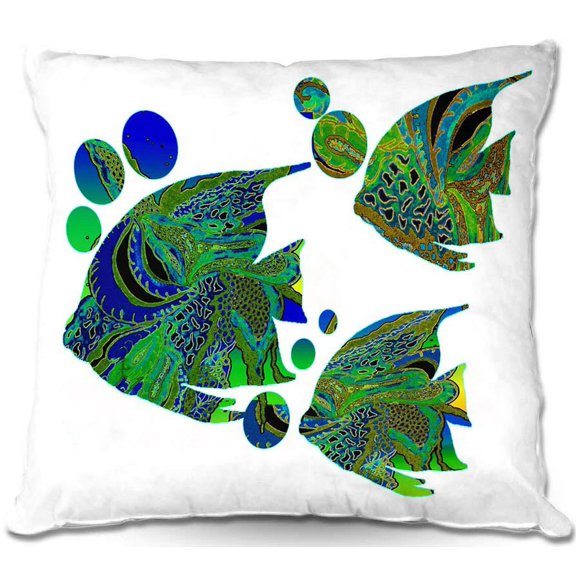 DiaNoche Designs Throw Pillows from Artist Susie Kunzelman - Sailfish II