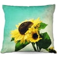thumbnail image 1 of DiaNoche Designs Throw Pillows from Artist Sylvia Cook - Sunflowers, 1 of 1