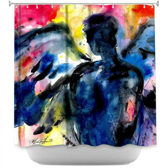 DiaNoche Designs Unique Bathroom Shower Curtains by Kathy Stanion - Angel III