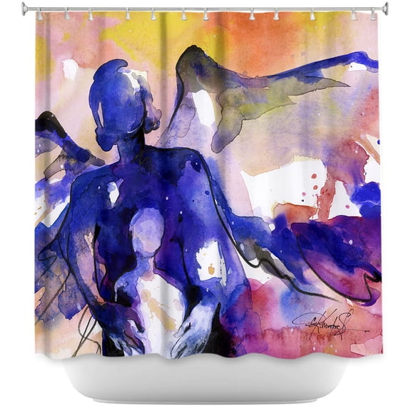 DiaNoche Designs Unique Bathroom Shower Curtains by Kathy Stanion - Mother and Child