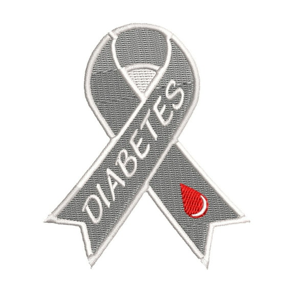 Diabetes Blood Drop Embroidered DIY Iron on or Sew-on Decorative Patch Badge Emblem Appliques Awareness Series