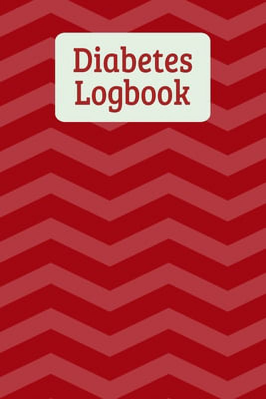 Diabetes Logbook Blood Sugar Record Book Red (Paperback)