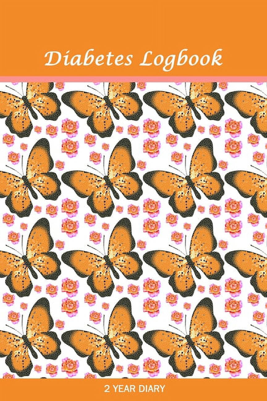 Diabetes Logbook Professional Glucose Monitoring 2 Year Diary