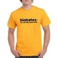 thumbnail image 1 of Diabetes: we can dia-beat-this! Men Gold T-Shirt, Male Large, 1 of 4