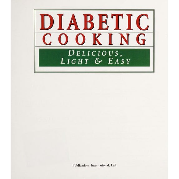 Pre-Owned Title: Diabetic cooking Delicious light n easy Paperback