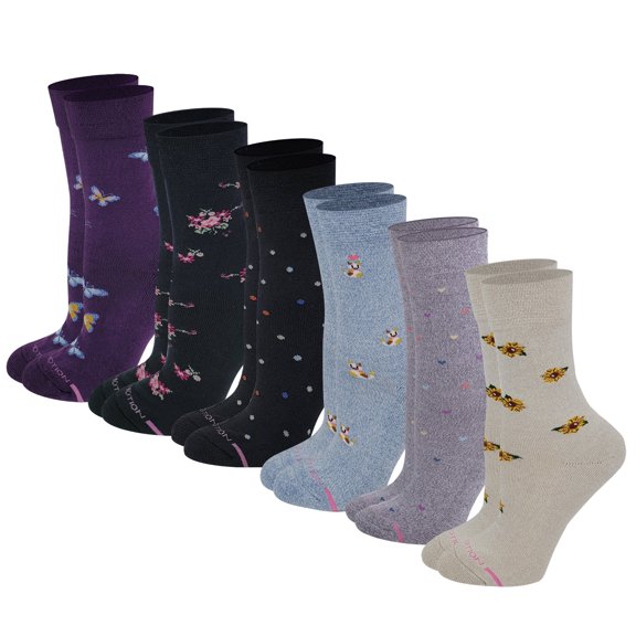 Diabetic Crew Socks, Optimal Comfort, Lightweight, Seasonless