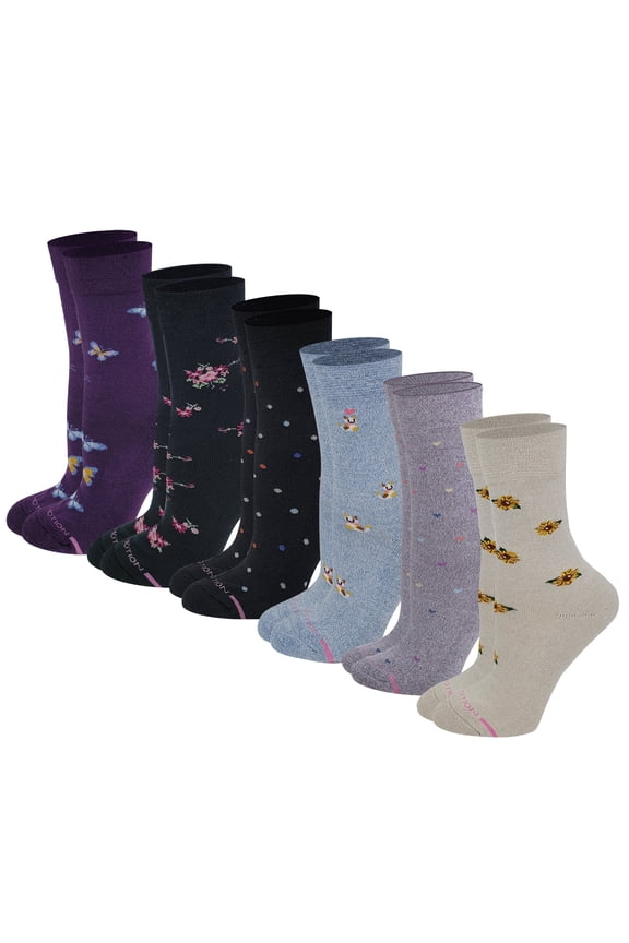 Diabetic Crew Socks, Optimal Comfort, Lightweight, Seasonless