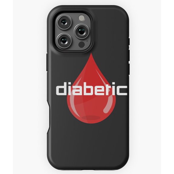 Diabetic Drop Diabetes Quote N3086 Phone Case for iPhone 17 16 15 14 13 12 11 Pro Max