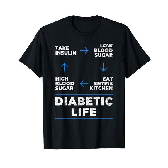 Diabetic Life Cycle Shirt Funny Diabetes Awareness T-Shirt