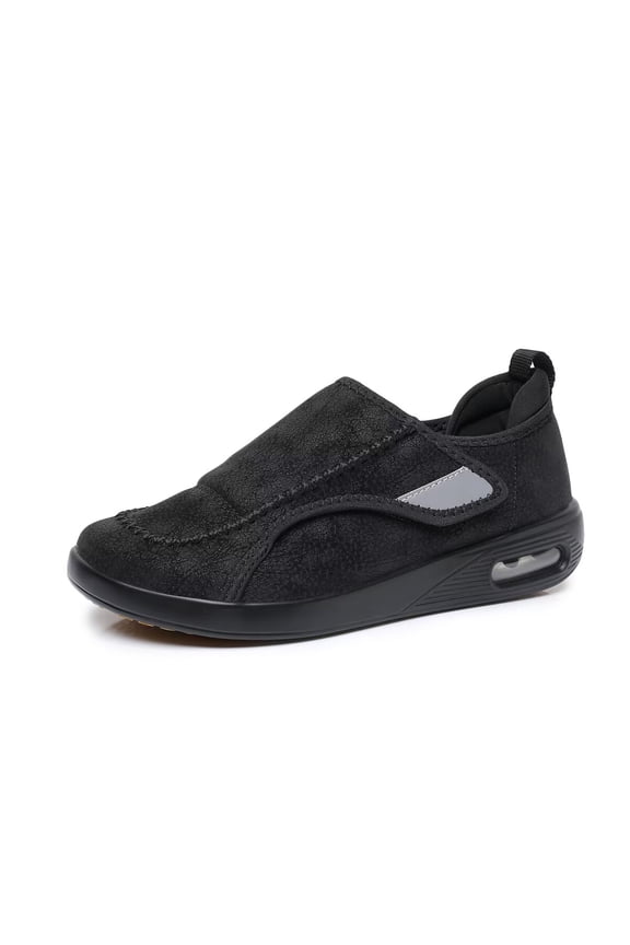 Diabetic Shoes for Men & Women Extra Wide Slip-on Shoes - Adjustable Walking Shoes for Swollen Feet, Elderly Sensitive Feet & Neuropathy, Air Cushion Sole Non-Slip Mules for Indoor & Outdoor