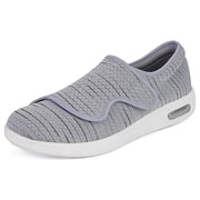 Diabetic Shoes for Men Wide Width Orthopedic Slip-on Shoes Adjustable Closure Walking Sneakers for Foot Pain Relief Swollen Feet