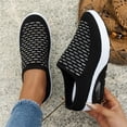 thumbnail image 1 of Diabetic Shoes for Women,Orthopedic Slip-On Walking Shoes with Air Cushion，Comfort Slip On Shoes with Arch Support, Breathable Knit Upper, 1 of 3