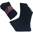 thumbnail image 1 of Diabetic Socks Men's & Women Crew Style Physicians Approved Circulatory Socks 3-12 Pairs (13-15, Navy, 12 Pack), 1 of 2