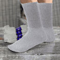 thumbnail image 1 of Diabetic Socks Men's & Women Crew Style Physicians Approved Socks 3-6-12 Pack (Gray, 9-15), 1 of 5