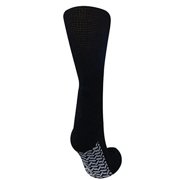 Diabetic Socks Unisex- Non Skid Hospital Loose Fitting Slipper Socks With Gripper Bottoms - 3 Pack Savings - Gripper socks (Black, 13-15)