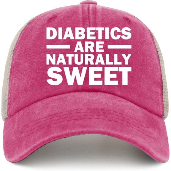 Diabetics are Naturally Sweet Trucker Hat Men Vintage Mesh Cap for Summer