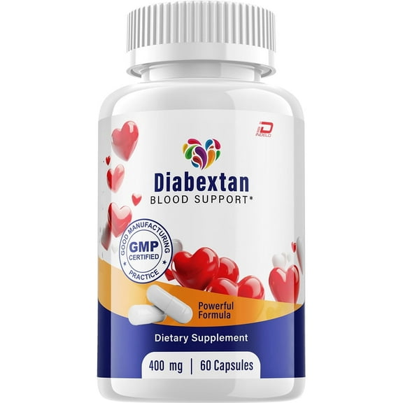 Diabextan Supplement, Diabextan Blood Support Pills, Diabextan Extra Strength Formula, Diabextan Advanced Formula Capsules, Diabextan Natural Blood Sugar Support Pills (60 Capsules)