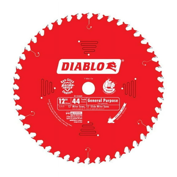 Diablo 12 in. Dia. x 1 in. Carbide Tip Circular Saw Blade 44 teeth 1 pk