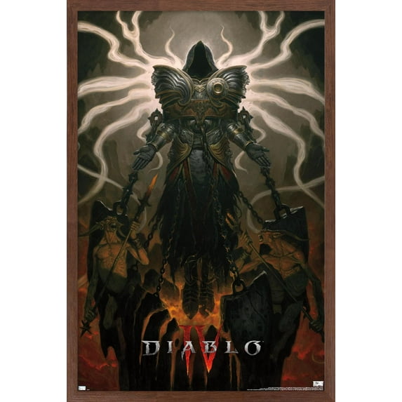 Diablo 4 - Inarius Key Art Wall Poster, 14.725" x 22.375" Framed