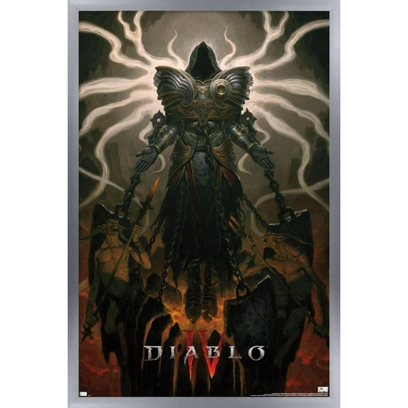 Diablo 4 - Inarius Key Art Wall Poster, 22.375" x 34" Framed