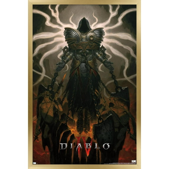 Diablo 4 - Inarius Key Art Wall Poster, 22.375" x 34" Framed