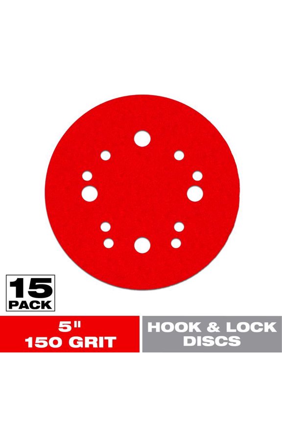 5 in. Ceramic Blend Hook and Lock Sanding Disc 150 Grit Very Fine 15 pk