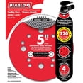 thumbnail image 1 of Diablo 5 in. Ceramic Blend Hook and Loop Sanding Disc 320 Grit Ultra Fine 4 pk, 1 of 1