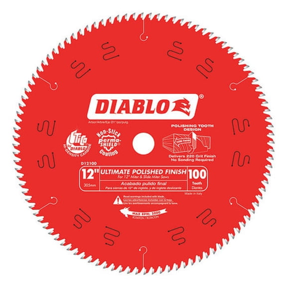 Diablo Circular Saw Blade,Blade Dia. 12 in. HAWA D12100X