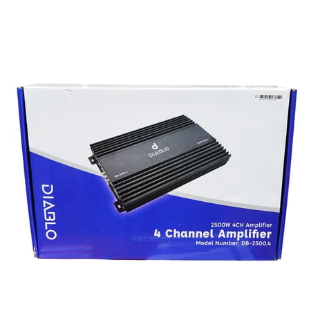 Diablo DB-2500.4 4-Channel 2500 Watts Max Car Audio Amplifier