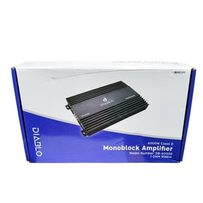 Diablo DB-6000D Monoblock 6000W Max 1-Ohm Stable Class-D Car Audio Amplifier