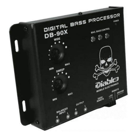 Diablo DB-90X New Digital Black Bass Processor Amplifier with Dash Mount Remote Control